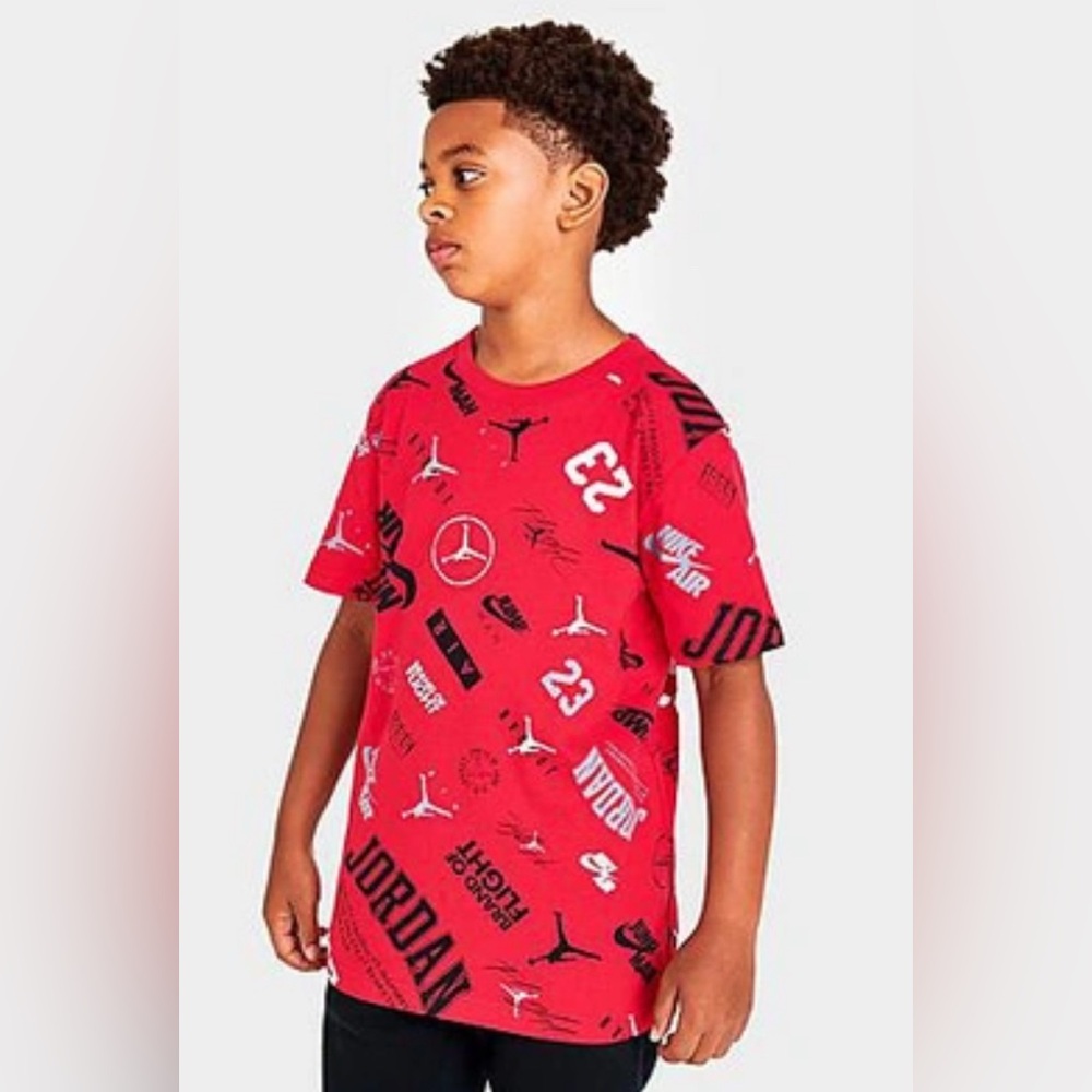 Lot of 2x [Jordan] & [adidas] Short-Sleeved Graphic T-Shirts Youth Sz Large/XL - Picture 2 of 14
